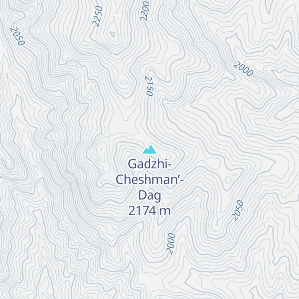 Map of Gadzhi-Cheshman’-Dag