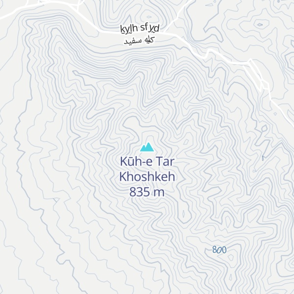Map of Kūh-e Tar Khoshkeh