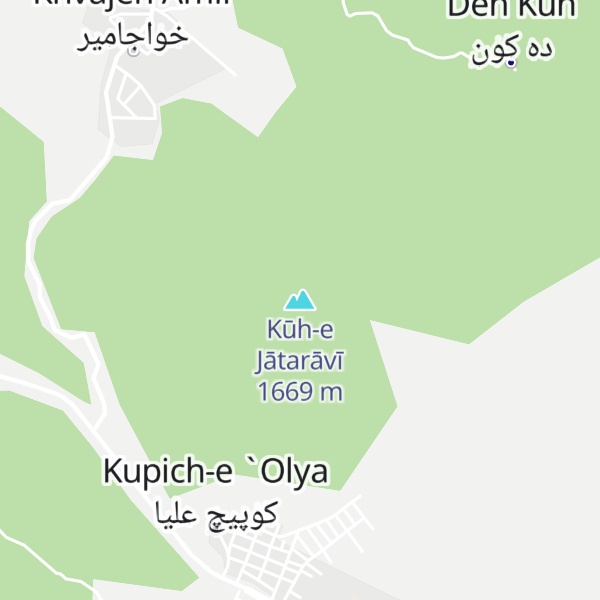 Map of Kūh-e Jātarāvī