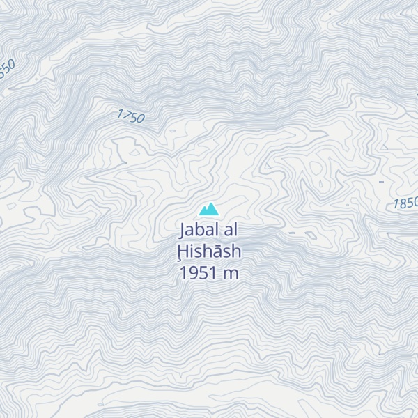 Map of Jabal al Ḩishāsh