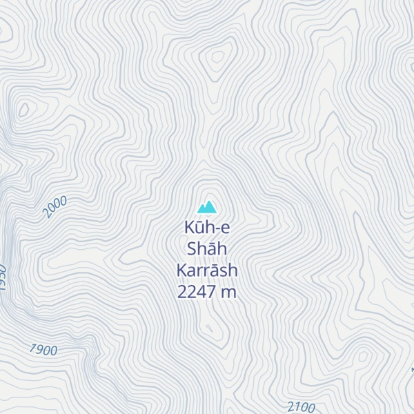 Map of Kūh-e Shāh Karrāsh