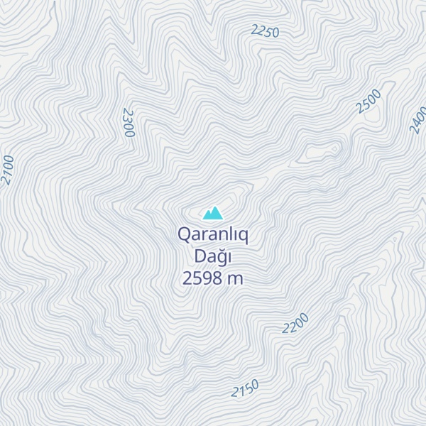 Map of Qaranlıq Dağı