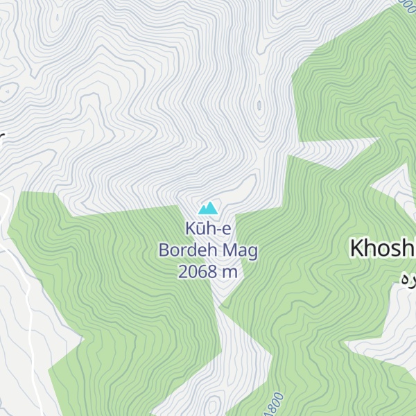 Map of Kūh-e Bordeh Mag