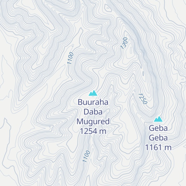 Map of Buuraha Daba Mugured