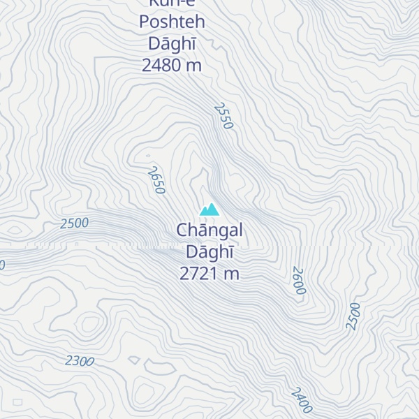 Map of Chāngal Dāghī