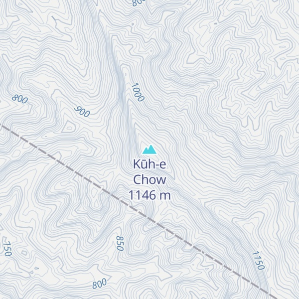 Map of Kūh-e Chow