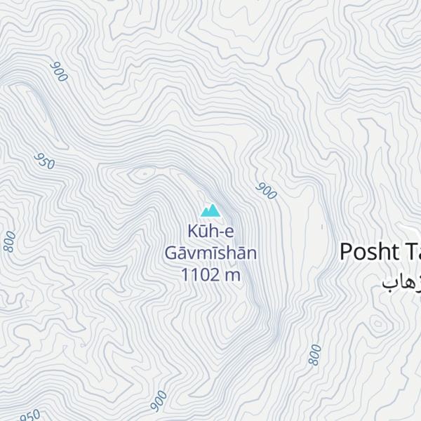 Map of Kūh-e Gāvmīshān