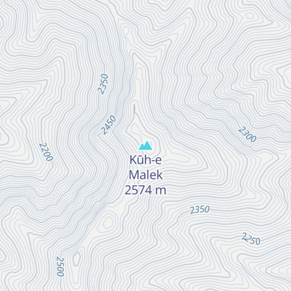 Map of Kūh-e Malek