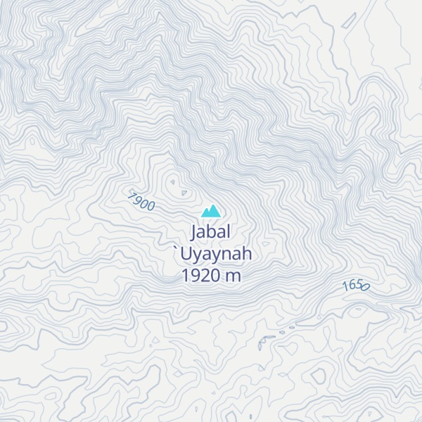 Map of Jabal `Uyaynah