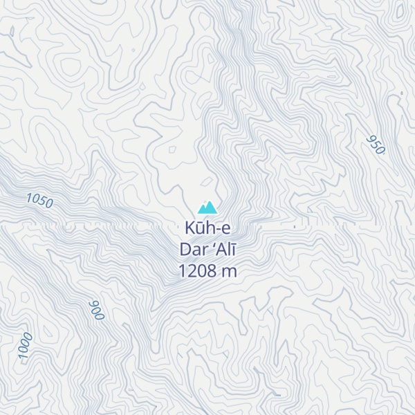 Map of Kūh-e Dar ‘Alī