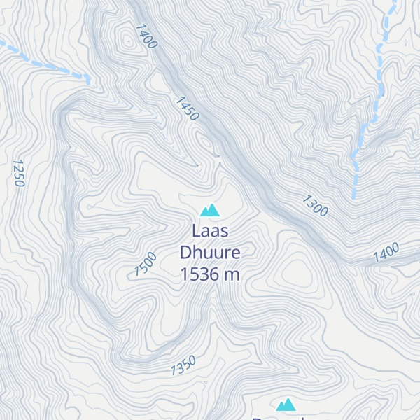 Map of Laas Dhuure