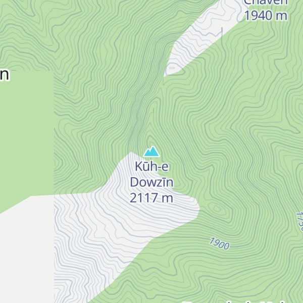 Map of Kūh-e Dowzīn