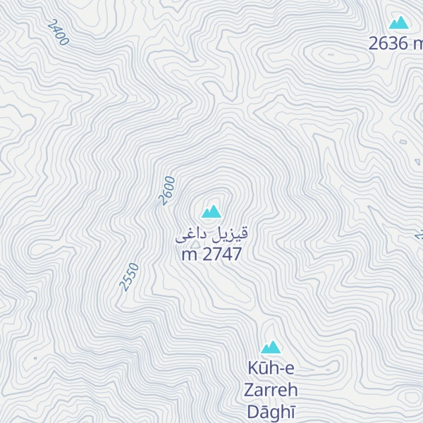 Map of قیزیل داغی