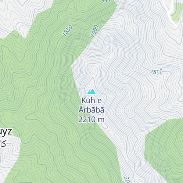 Map of Kūh-e Ārbābā