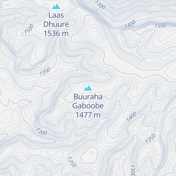 Map of Buuraha Gaboobe