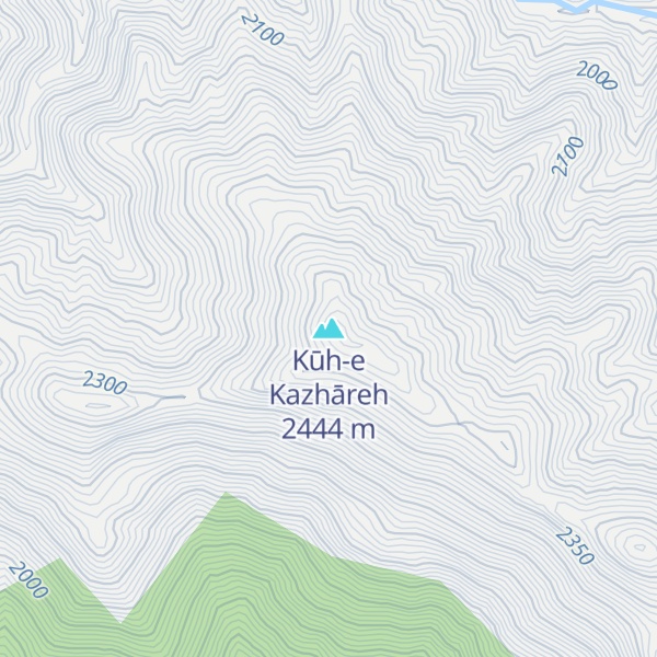 Map of Kūh-e Kazhāreh
