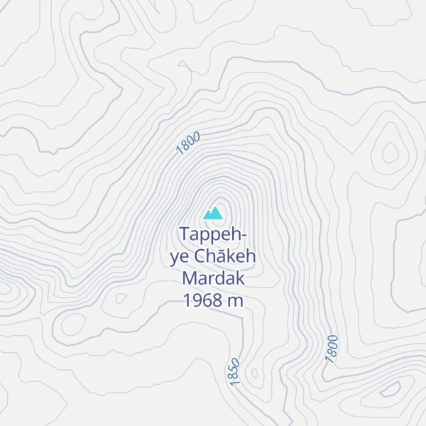 Map of Tappeh-ye Chākeh Mardak