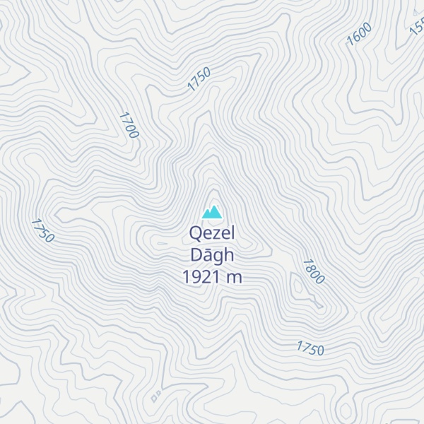 Map of Qezel Dāgh