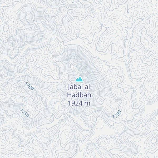 Map of Jabal al Hadbah