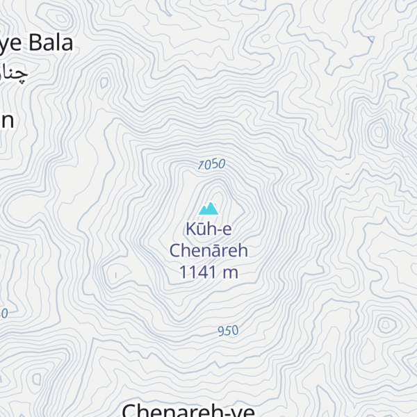 Map of Kūh-e Chenāreh