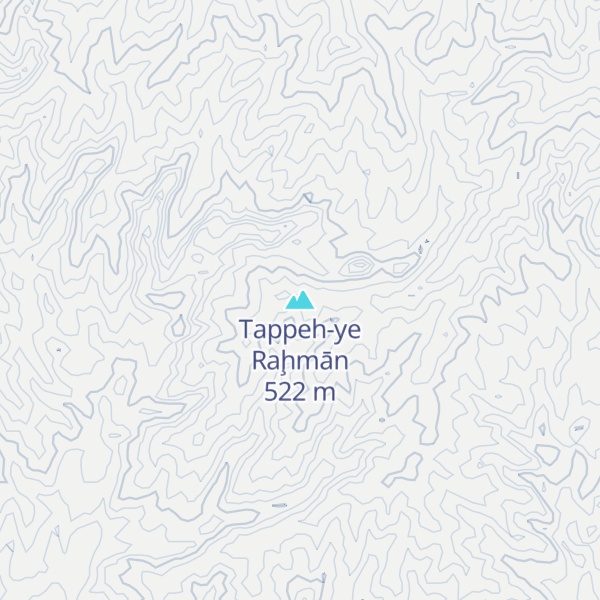 Map of Tappeh-ye Raḩmān