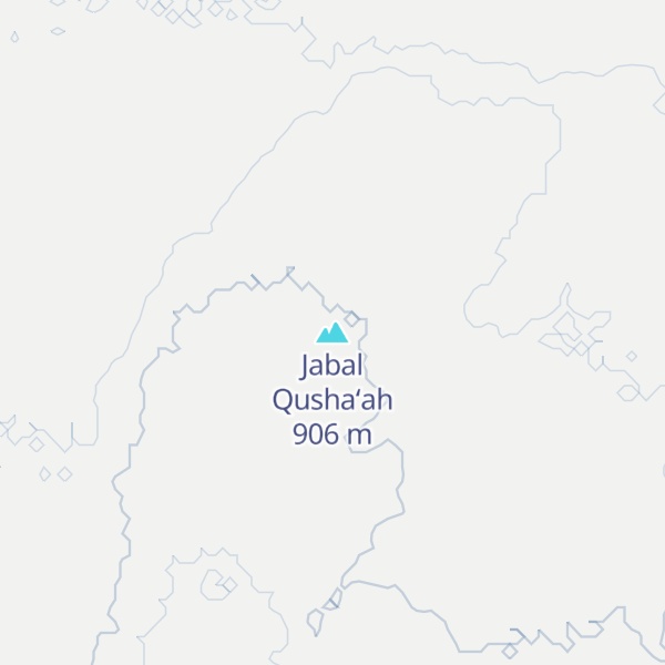 Map of Jabal Qusha‘ah