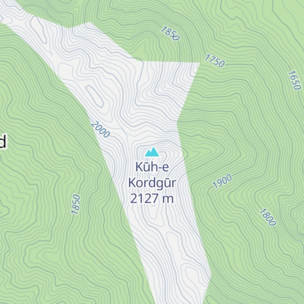 Map of Kūh-e Kordgūr