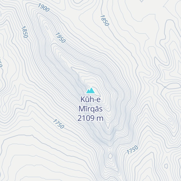 Map of Kūh-e Mīrqās