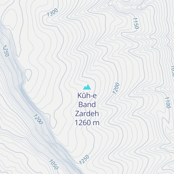 Map of Kūh-e Band Zardeh