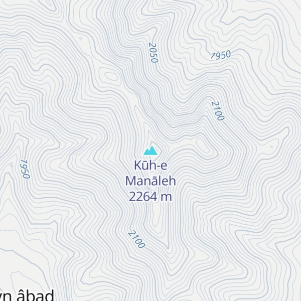 Map of Kūh-e Manāleh
