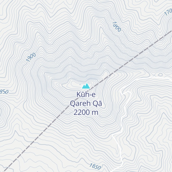 Map of Kūh-e Qareh Qā