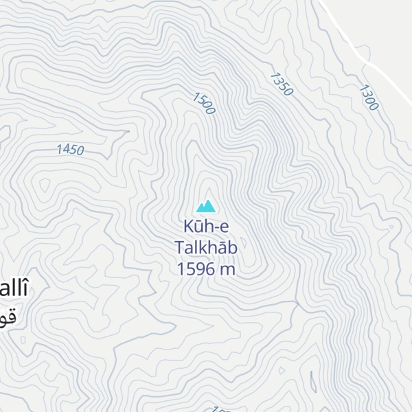 Map of Kūh-e Talkhāb