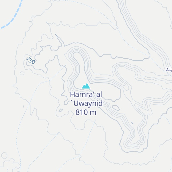 Map of Hamra' al `Uwaynid