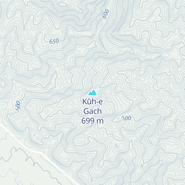 Map of Kūh-e Gach