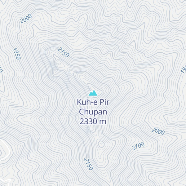 Map of Kuh-e Pir Chupan