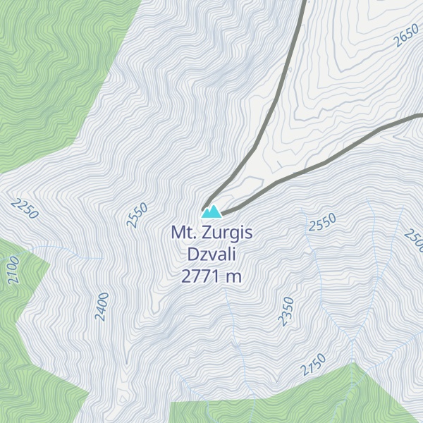 Map of Mt. Zurgis Dzvali