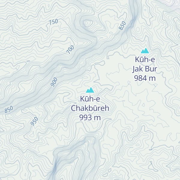 Map of Kūh-e Chakbūreh