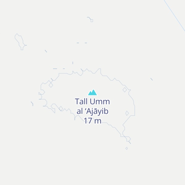 Map of Tall Umm al ‘Ajāyib