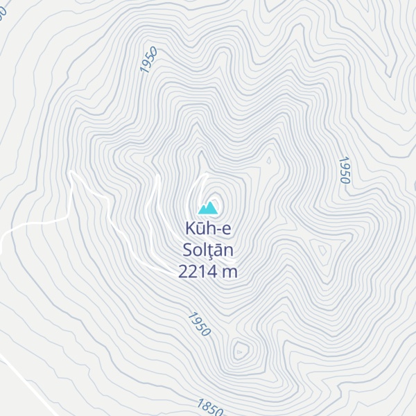 Map of Kūh-e Solţān