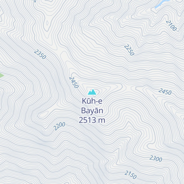 Map of Kūh-e Bayān
