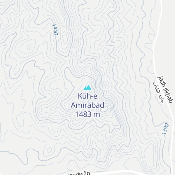 Map of Kūh-e Amīrābād