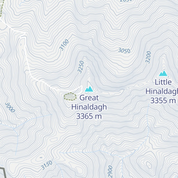 Map of Great Hinaldagh