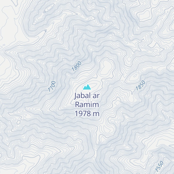 Map of Jabal ar Ramim