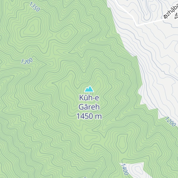 Map of Kūh-e Gāreh