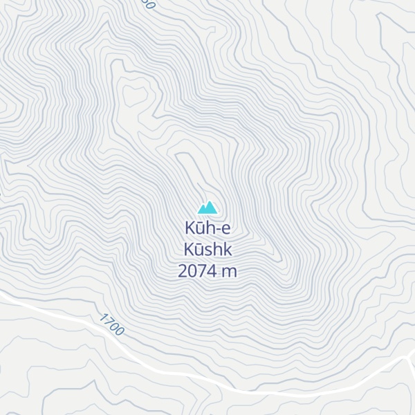 Map of Kūh-e Kūshk