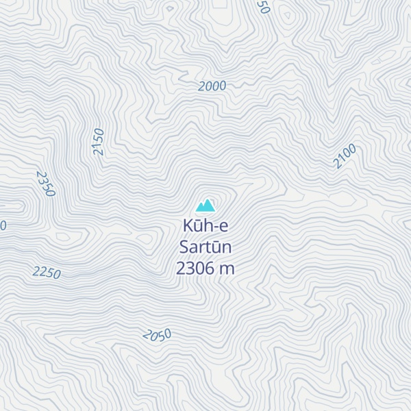 Map of Kūh-e Sartūn