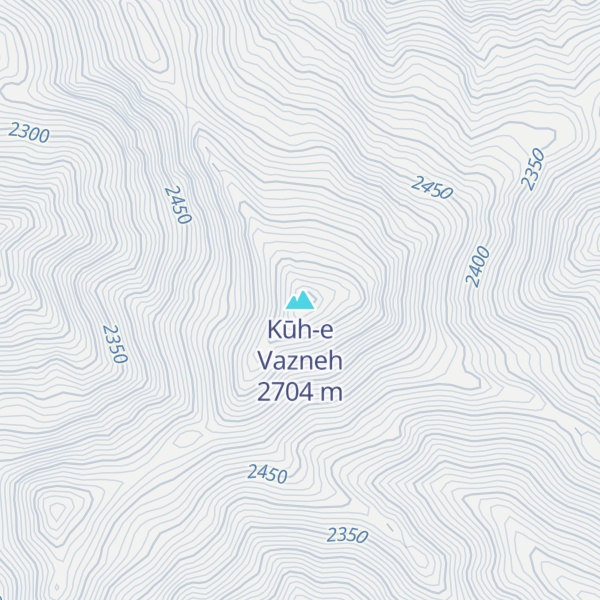 Map of Kūh-e Vazneh