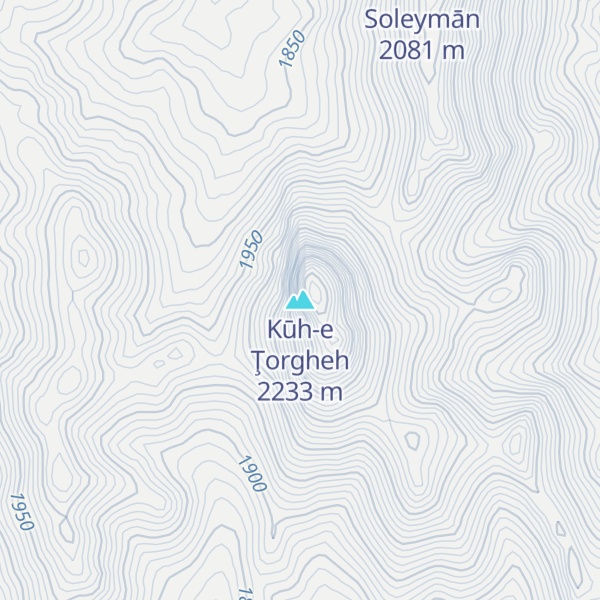 Map of Kūh-e Ţorgheh