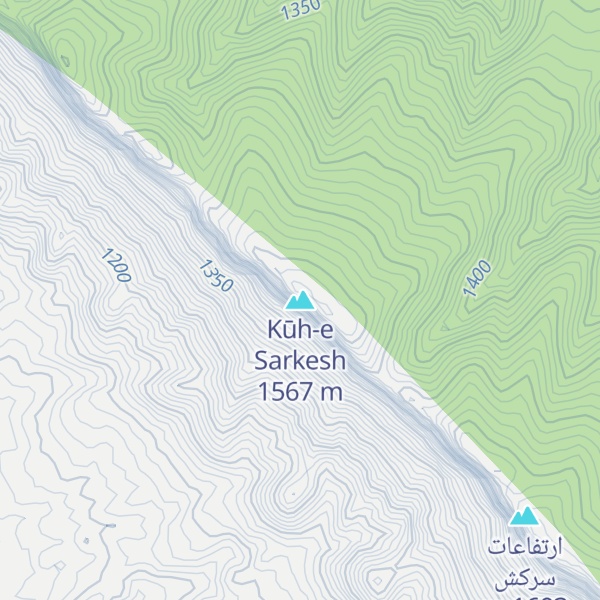 Map of Kūh-e Sarkesh