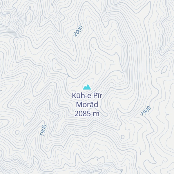Map of Kūh-e Pīr Morād
